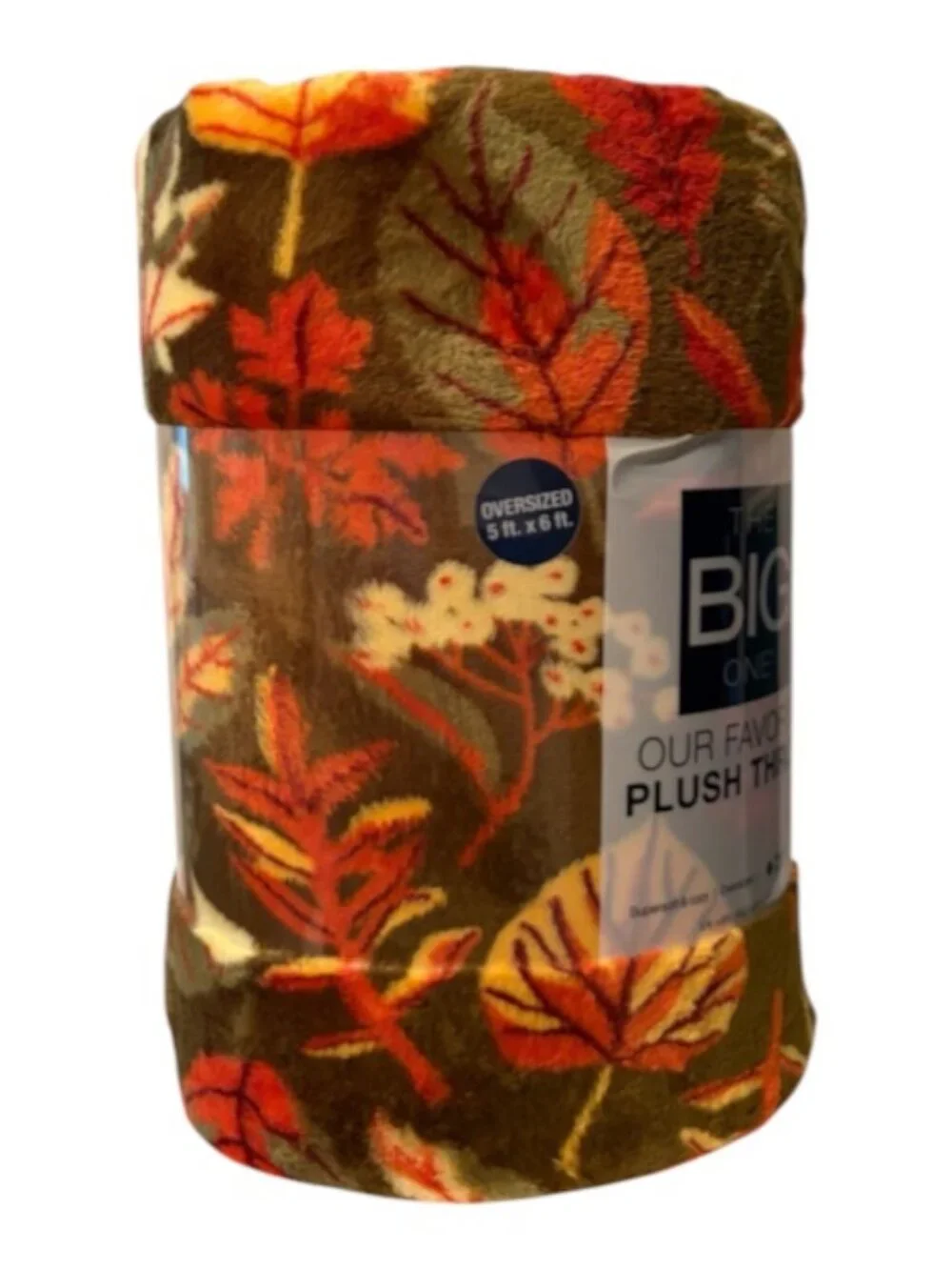 The Big One Fall & Harvest Oversized Supersoft Plush Throw 'Fall Leaves' 60